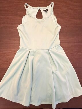 Zunie Mint Green Tank Skater Dress for Girls